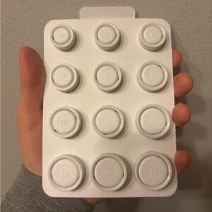 White Oura Ring Sizing Set